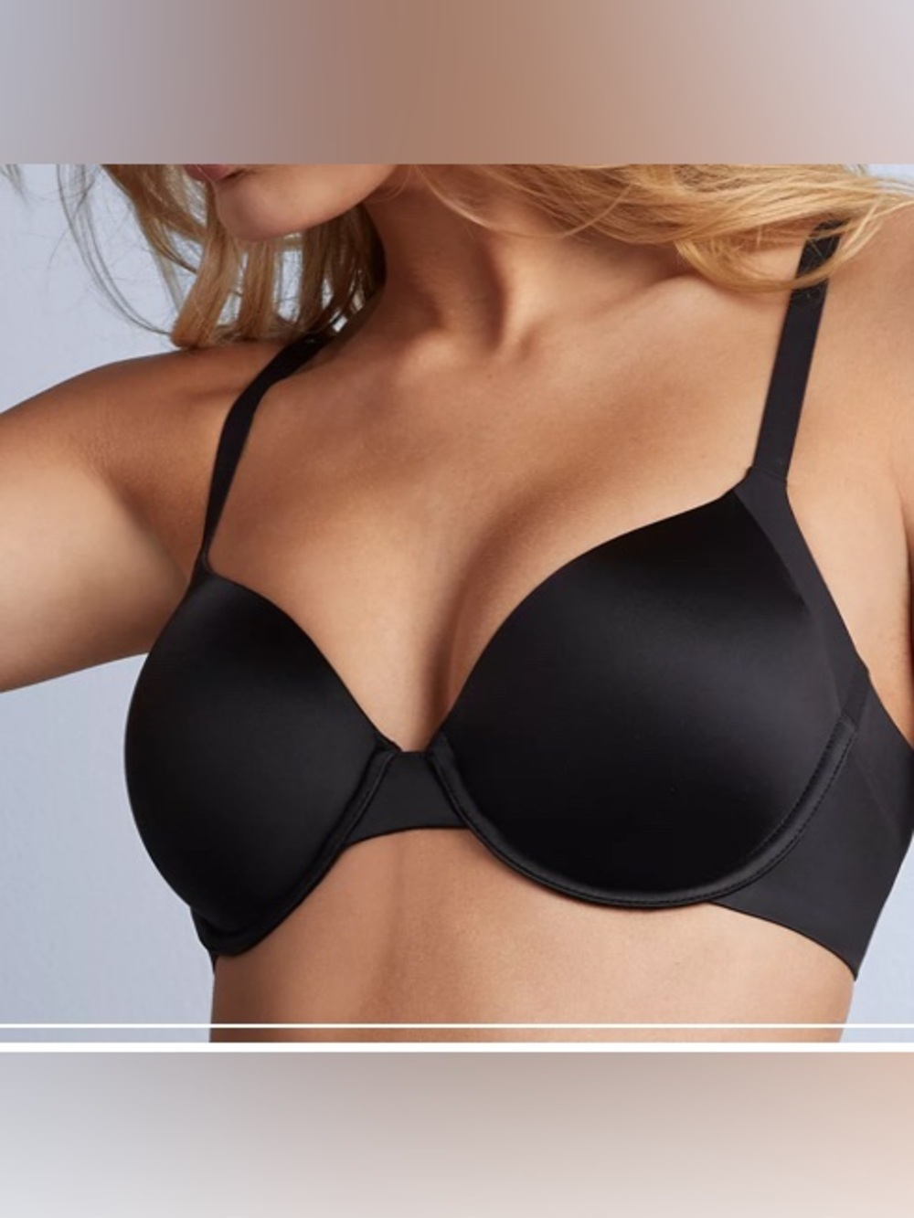 Maidenform Black Smooth T-Shirt Bra with Underwire